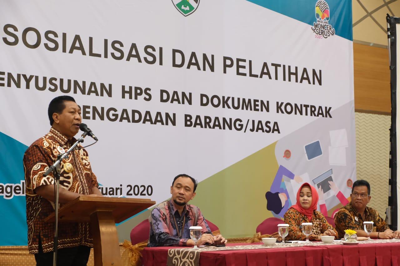 Pejabat Pembuat Komitmen Kota Magelang Dilatih Penyusunan HPS