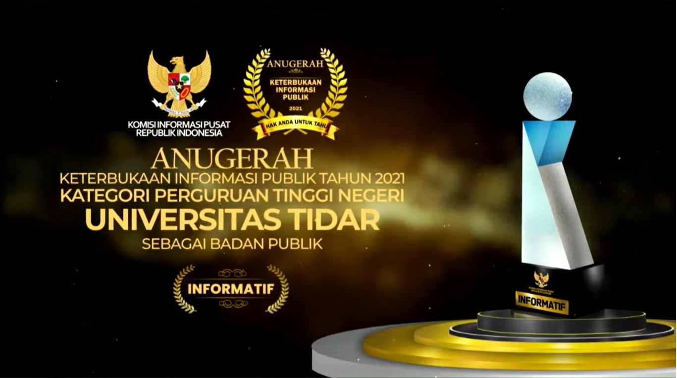 UNTIDAR RAIH PREDIKAT “INFORMATIF” DALAM AJANG ANUGERAH KETERBUKAAN INFORMASI PUBLIK TAHUN 2021