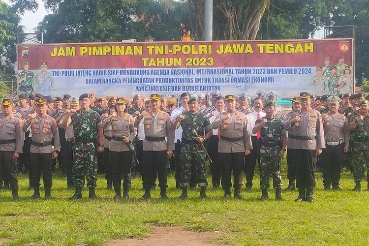 TNI-POLRI MAGELANG RAYA, GELAR APEL JAM PIMPINAN BERSAMA