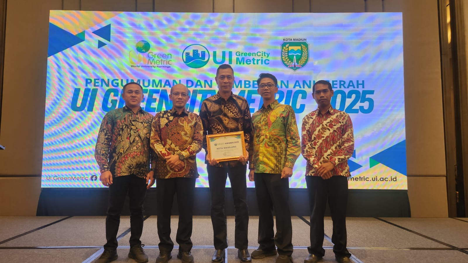 Kota Magelang Tembus 10 Besar Kota Paling Berkelanjutan Versi UI GreenCityMetric 2025