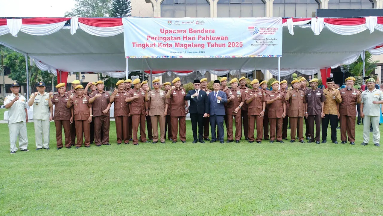 Upacara Hari Pahlawan 2025, Wali Kota Magelang Ajak Warga Teladani Semangat Juang