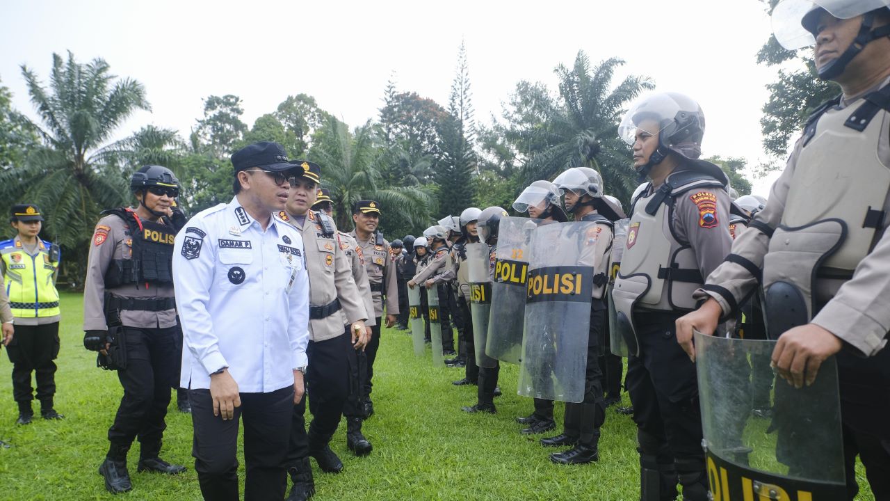 Pemkot Dukung Latihan Pengamanan Polres Magelang Kota Jaga Kamtibmas