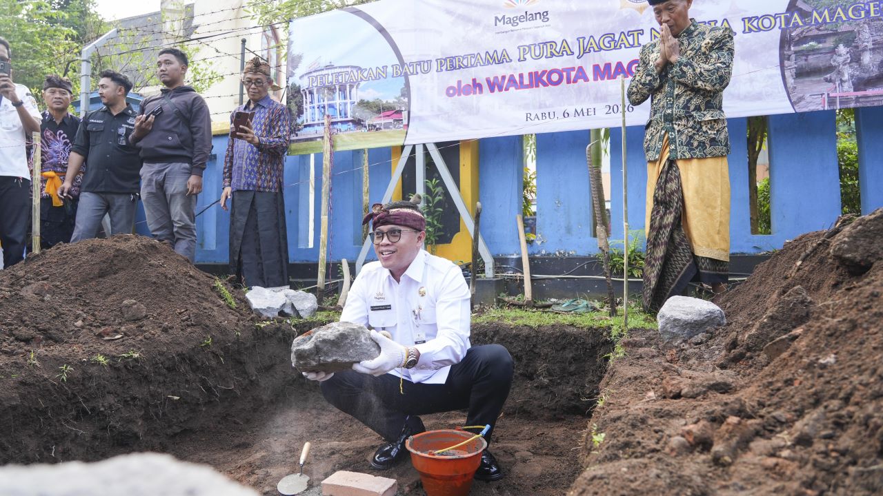 Potret Indah Toleransi, Pura Pertama Dibangun di Alun-alun Kota Magelang