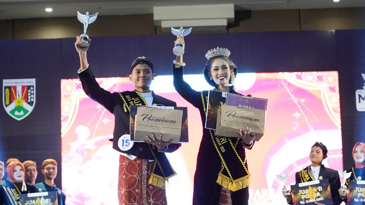 Rakha Farras dan Khalifa Valle, Duta Wisata Kota Magelang 2026
