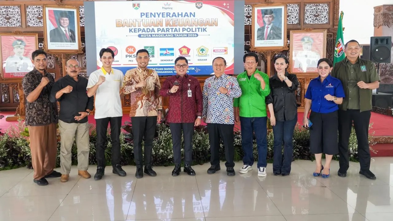 Pemkot Magelang Salurkan Rp603 Juta untuk 7 Parpol